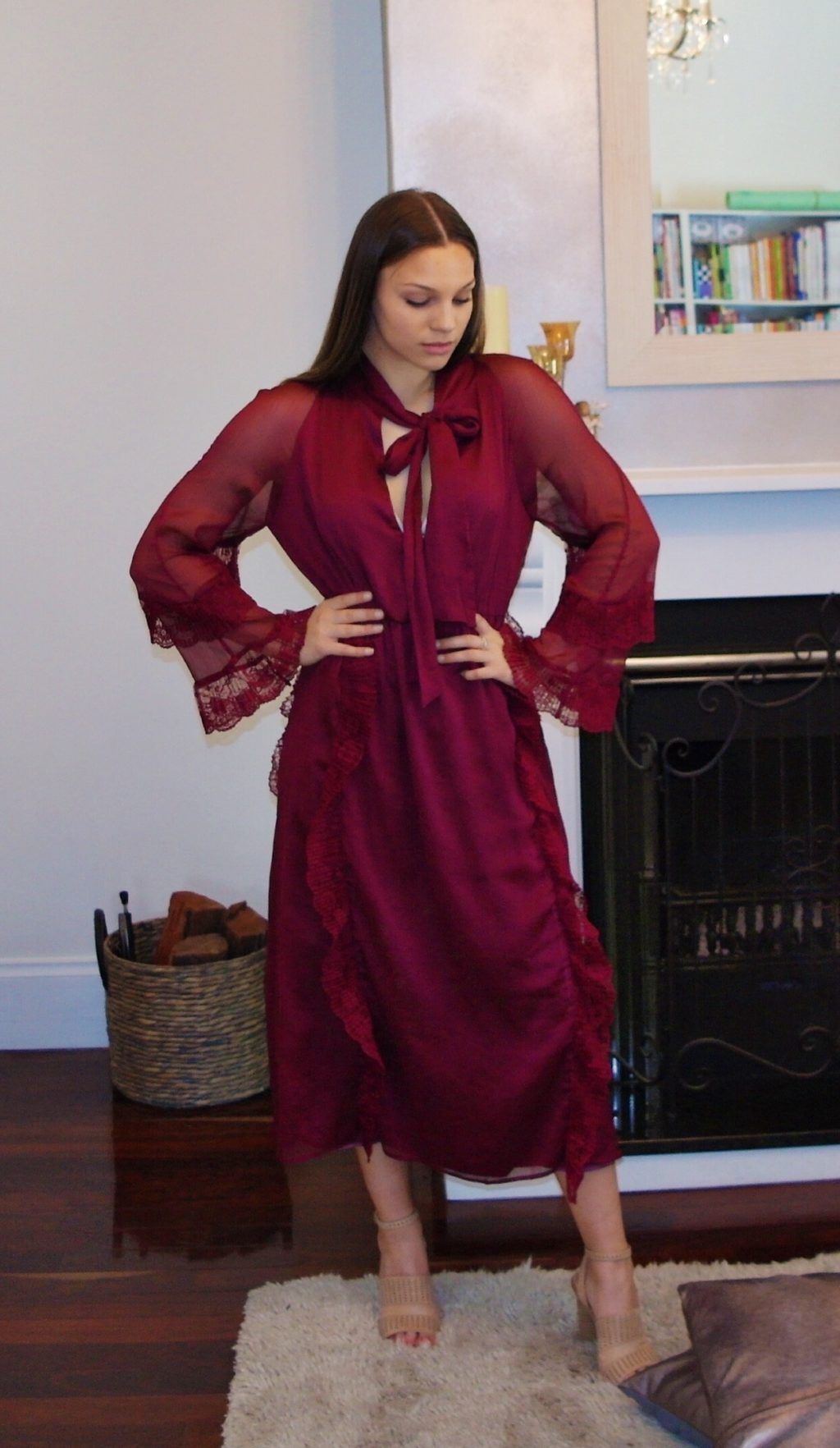 Juliet Long Sleeve Midi Dress