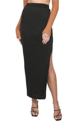 Womens black maxi skirt.